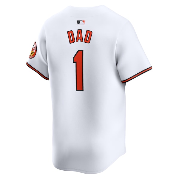 Baltimore Orioles Nike #1 Dad Home Limited Jersey - White - Image 3