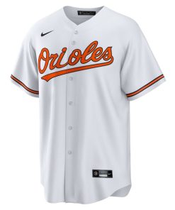 Alternative view of Jackson Holliday Baltimore Orioles Nike Home Replica Player Jersey - White