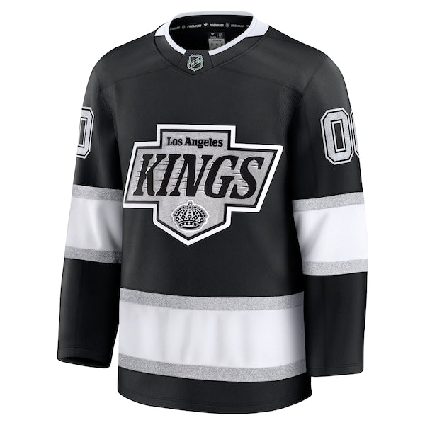 Los Angeles Kings Home Premium Custom Jersey - Black/White - Image 3
