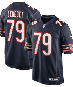 Theo Benedet Chicago Bears Nike Team Game Jersey -  Navy