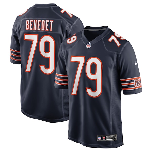 Theo Benedet Chicago Bears Nike Team Game Jersey - Navy