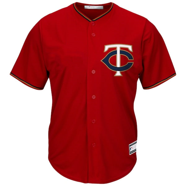 Minnesota Twins Big & Tall Replica Team Jersey - Red - Image 2