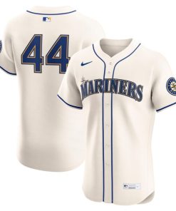 Julio Rodr¨ªguez Seattle Mariners Nike Alternate 2 Elite Player Jersey - Cream/White/Teal