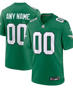 Philadelphia Eagles Nike Alternate Custom Game Jersey - Kelly Green