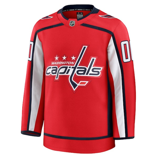Washington Capitals Home Premium Custom Jersey - Red/White/Black - Image 4