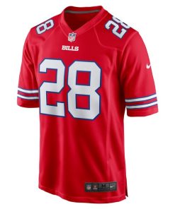 Alternative view of James Cook Buffalo Bills Nike Alternate Game Jersey - Red