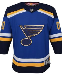 Alternative view of St. Louis Blues Youth Home Premier Custom Jersey - Blue