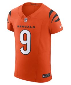 Alternative view of Joe Burrow Cincinnati Bengals Nike Vapor F.U.S.E. Elite Jersey - Orange