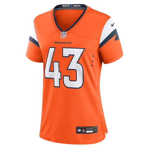Keidron Smith Denver Broncos Nike Women's Team Game Jersey - Orange - Image 2