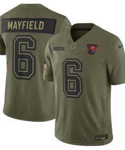 Baker Mayfield Tampa Bay Buccaneers Nike 2025 Salute to Service Limited Jersey - Olive