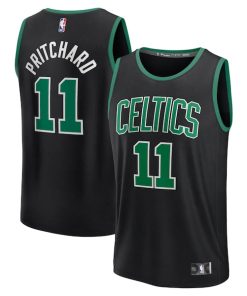 Payton Pritchard Boston Celtics  Fast Break Replica Player Jersey - Statement Edition - Black