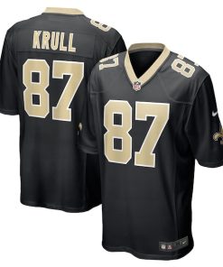 Lucas Krull New Orleans Saints Nike Game Player Jersey - Black