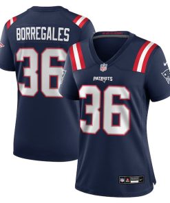 Andres Borregales New England Patriots Nike Women's Team Game Jersey -  Navy