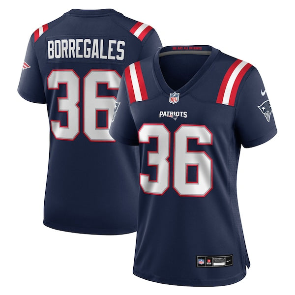 Andres Borregales New England Patriots Nike Women's Team Game Jersey - Navy
