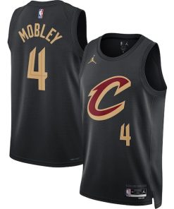 Evan Mobley Cleveland Cavaliers Jordan Brand Unisex Swingman Jersey - Statement Edition - Black