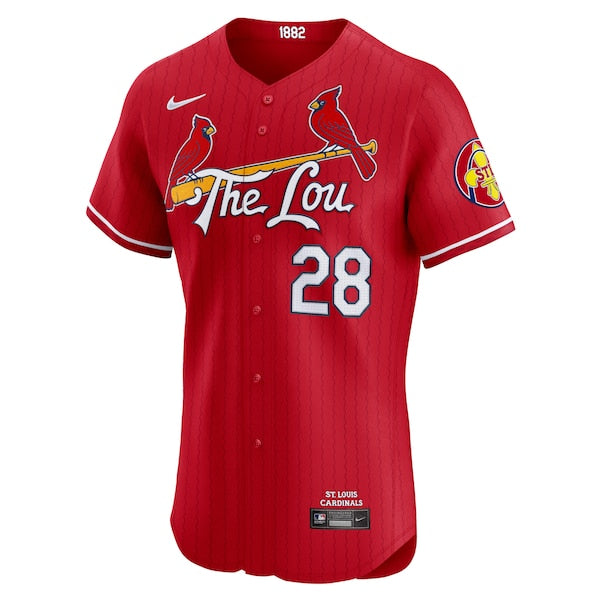 Nolan Arenado St. Louis Cardinals Nike 2024 City Connect Elite Player Jersey - Red - Image 2
