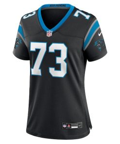 Alternative view of Rashard Lawrence Carolina Panthers Nike Women's  Game Jersey -  Black