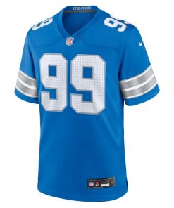 Alternative view of Za'Darius Smith Detroit Lions Nike Team Game Jersey -  Blue