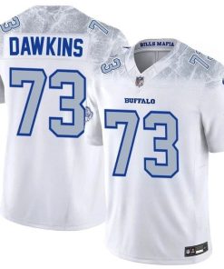 Dion Dawkins Buffalo Bills Nike 2025 RIVALRIES Vapor F.U.S.E Limited Jersey - White