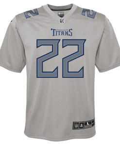 Alternative view of Derrick Henry Tennessee Titans Nike Youth Atmosphere Game Jersey - Gray