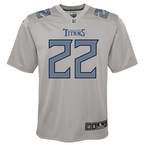 Derrick Henry Tennessee Titans Nike Youth Atmosphere Game Jersey - Gray - Image 2