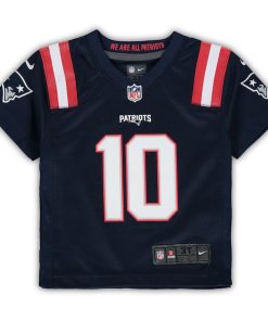 Alternative view of Mac Jones New England Patriots Nike Toddler Game Jersey - Navy