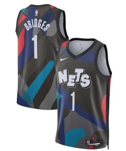 Mikal Bridges Brooklyn Nets Nike Unisex 2023/24 Swingman Jersey - Black - City Edition
