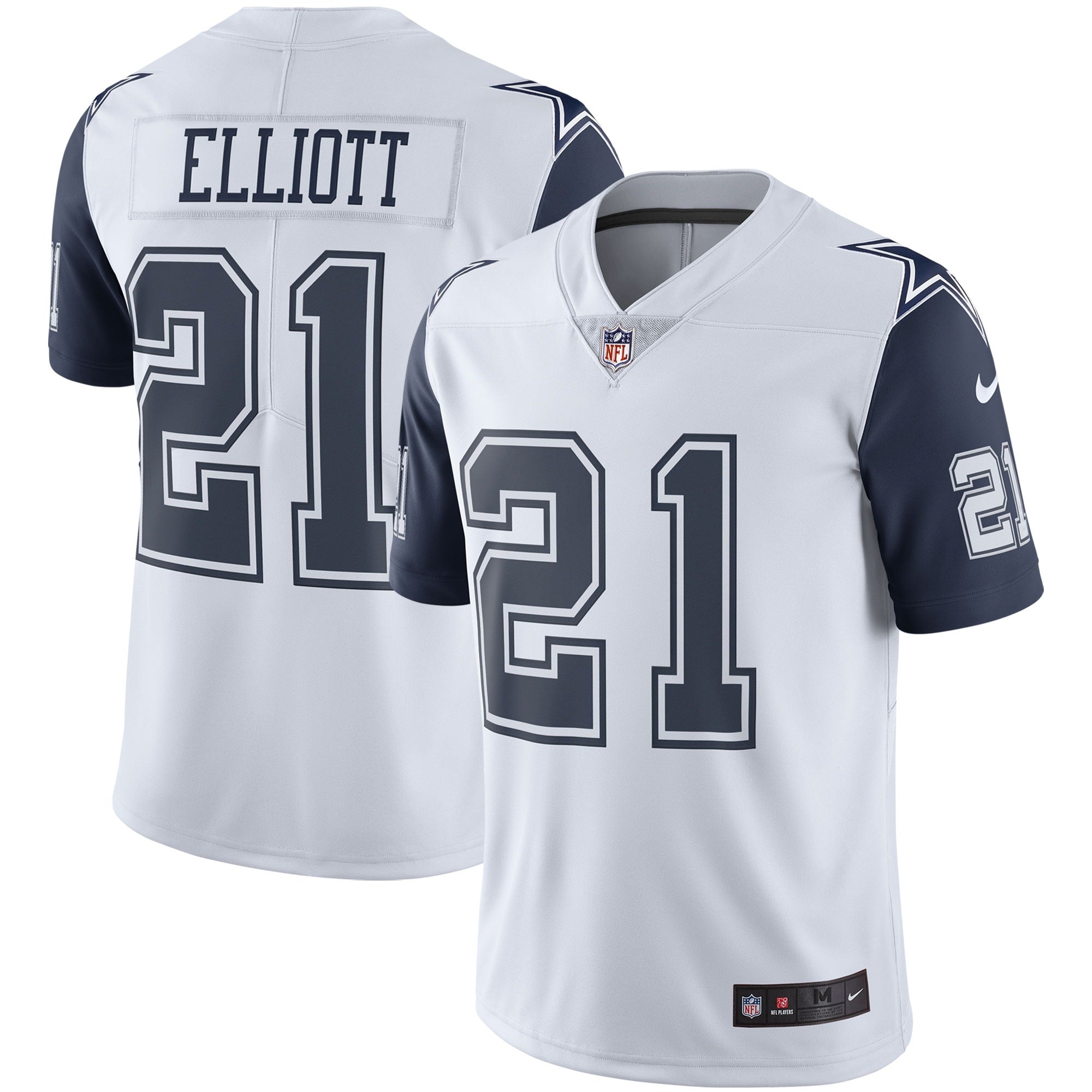 Ezekiel Elliott Dallas Cowboys Nike Vapor Limited Jersey - Navy/White - Image 6