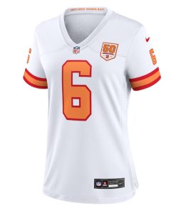 Alternative view of Baker Mayfield '76 Tampa Bay Buccaneers Nike Women's 50th Season Game Jersey - White