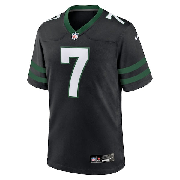 Justin Fields New York Jets Nike Game Jersey - Stealth Black - Image 2