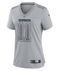Alternative view of Micah Parsons Dallas Cowboys Nike Women's Atmosphere Fashion Game Jersey - Gray