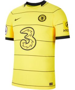 Alternative view of Chelsea Nike 2021/22 Away Vapor Match Jersey - Yellow