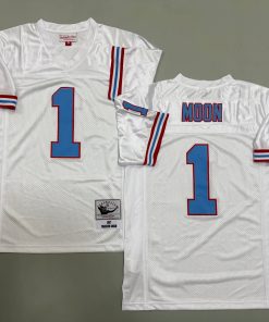 Warren Moon Houston Oilers Authentic Throwback Retired Player Jersey