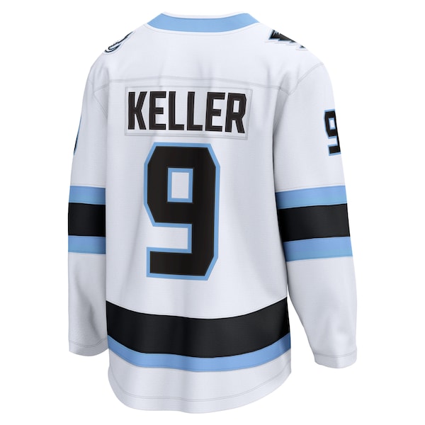 Clayton Keller Utah Mammoth Away Breakaway Player Jersey - White/Black - Image 4