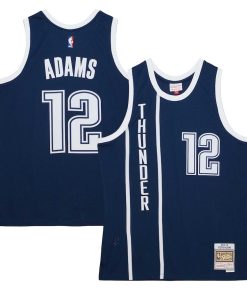 Steven Adams Oklahoma City Thunder 2015/16 Hardwood Classics Alternate Swingman Jersey - Navy
