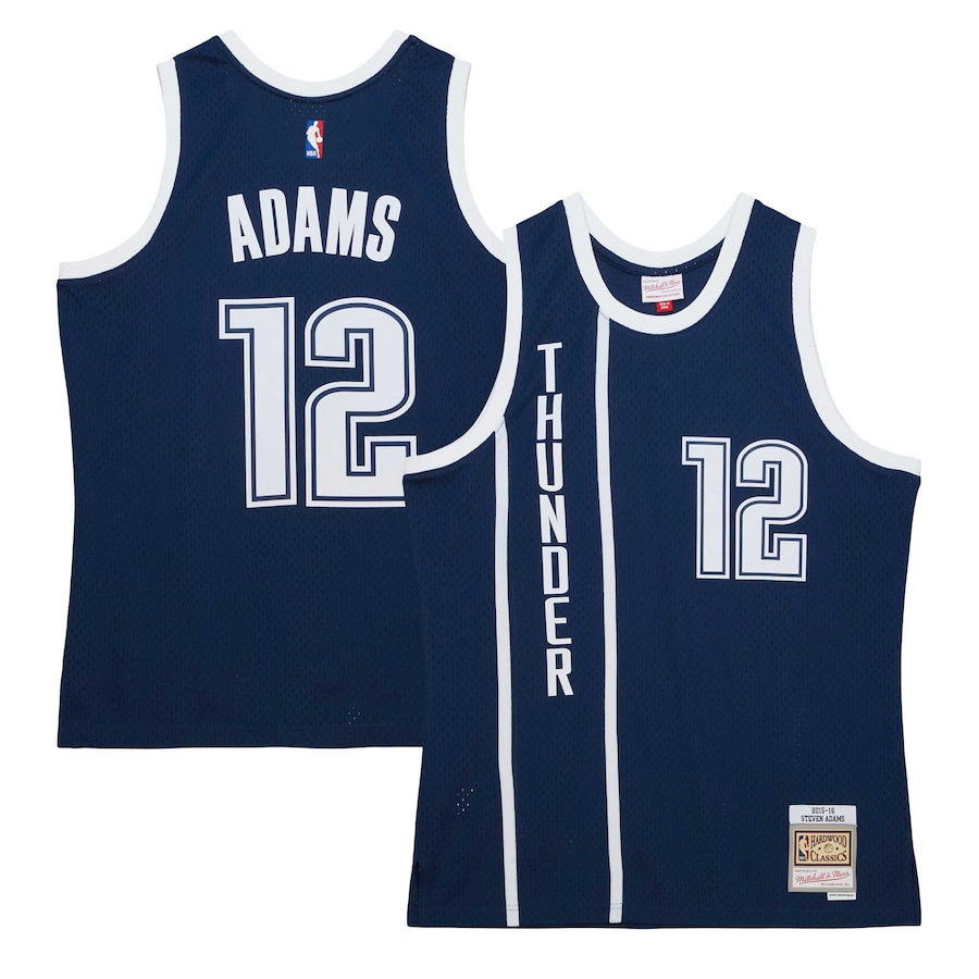 Steven Adams Oklahoma City Thunder 2015/16 Hardwood Classics Alternate Swingman Jersey - Navy