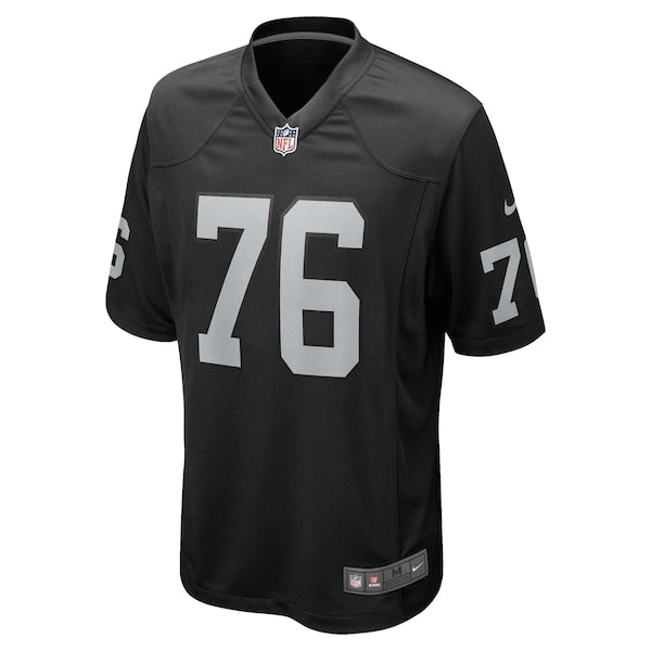 Ron Stone Jr. Las Vegas Raiders Nike Team Game Jersey - Black - Image 3