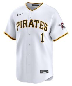 Alternative view of Pittsburgh Pirates Nike #1 Dad Home Limited Jersey - White
