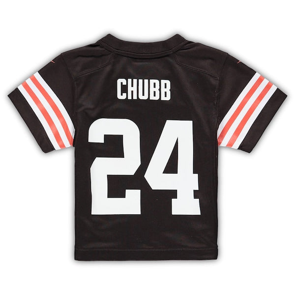 Nick Chubb Cleveland Browns Nike Toddler Game Jersey - Brown - Image 3