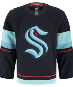 Alternative view of Seattle Kraken  Home Authentic Pro Jersey - Deep Sea Blue