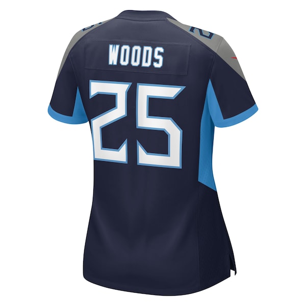 Xavier Woods Tennessee Titans Nike Women's Team Game Jersey - Navy - Image 3