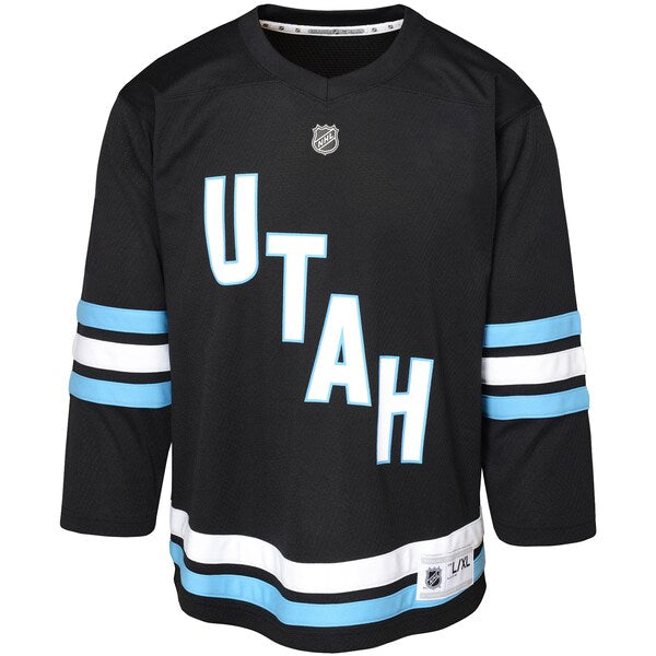 Utah Mammoth Youth Replica Jersey - Black/White - Image 3
