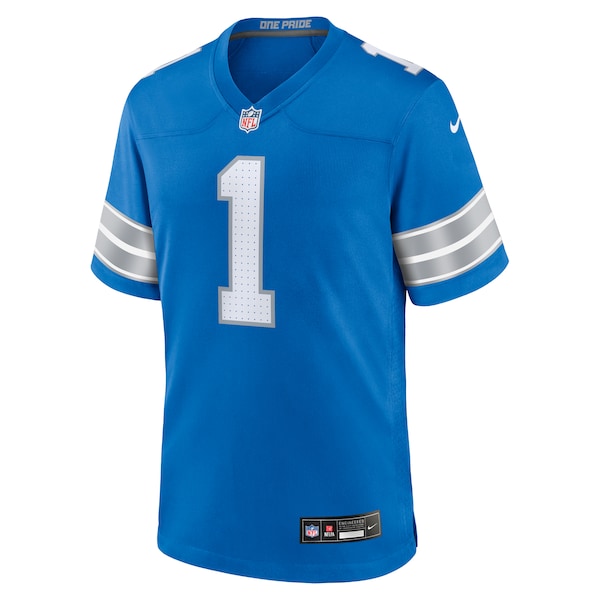 Terrion Arnold Detroit Lions Nike 2024 NFL Draft First Round Pick Player Game Jersey - Blue - Image 2