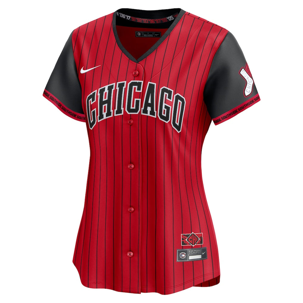 Chicago White Sox Nike Women's 2025 City Connect Limited Jersey - Red/Black - Image 2