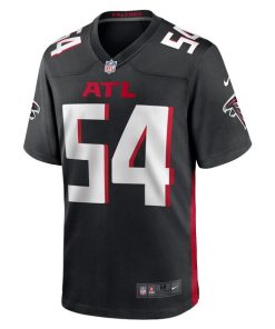 Alternative view of Justin Shaffer Atlanta Falcons Nike  Game Jersey -  Black