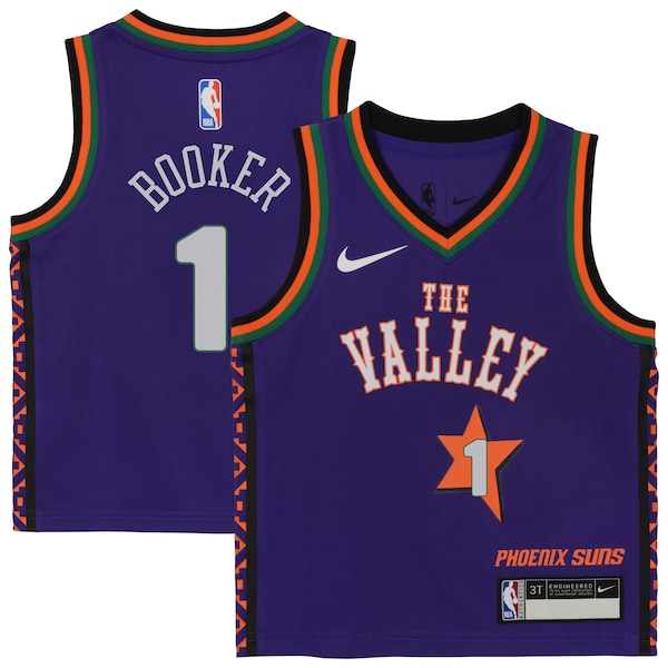 Devin Booker Phoenix Suns Nike Preschool 2024/25 Swingman Player Jersey - City Edition - Purple