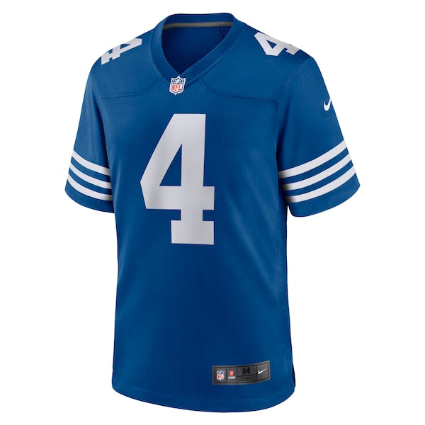 Sam Ehlinger Indianapolis Colts Nike Game Player Jersey - Blue/Royal - Image 5