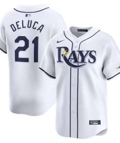 Jonny DeLuca Tampa Bay Rays Nike Home Limited Player Jersey - White