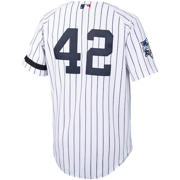 Mariano Rivera New York Yankees Home 2000 Cooperstown Collection Authentic Jersey - White/Navy - Image 3