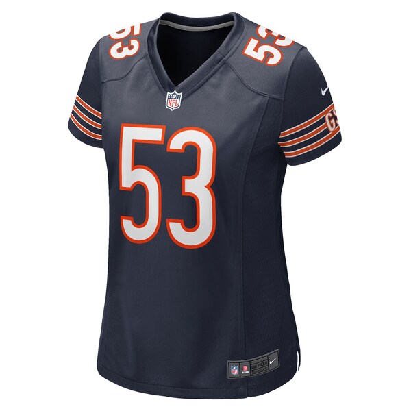 TJ Edwards Chicago Bears Nike Women's Game Player Jersey - Navy - Image 2
